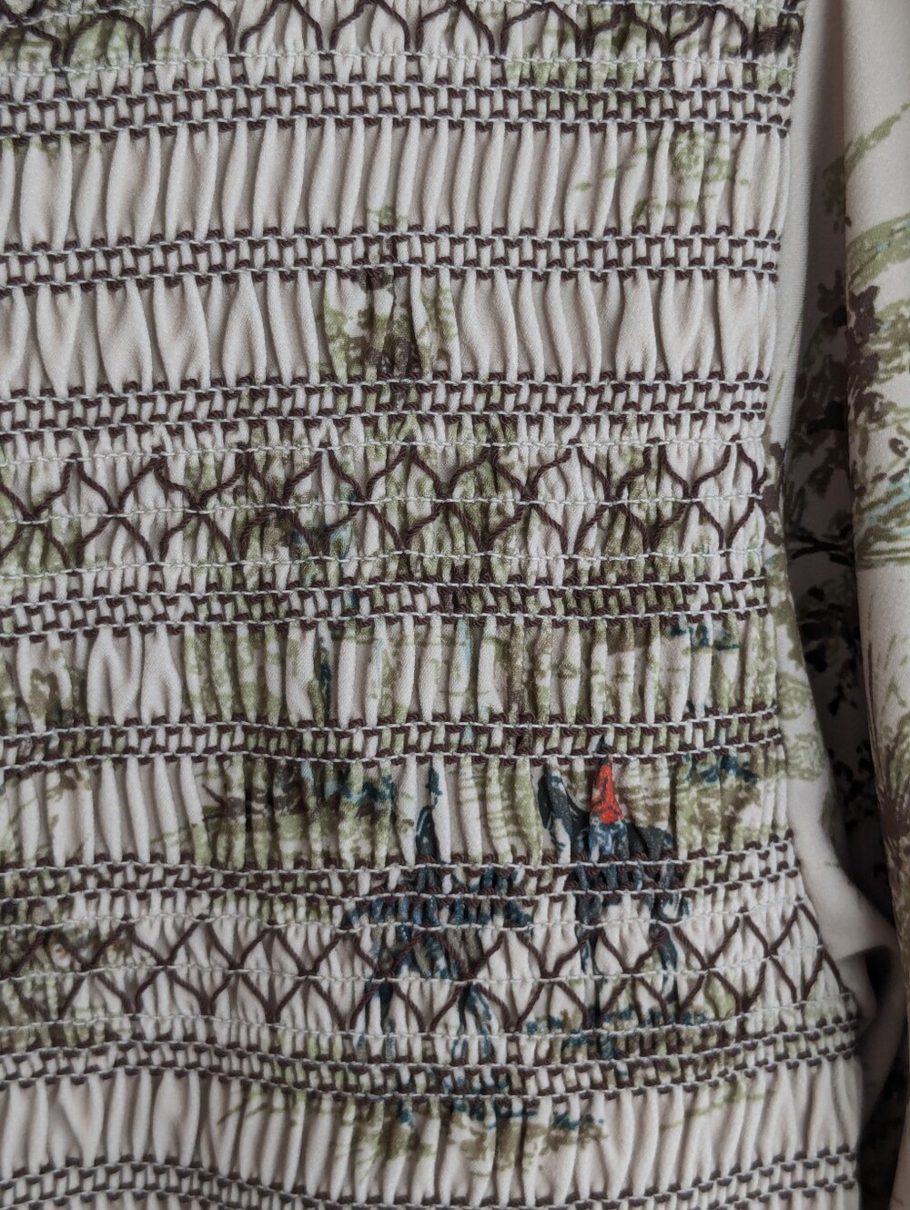 Hill House • The Vivi Nap Dress Equestrian Multi Equestrian Toile - Picture 5 of 10